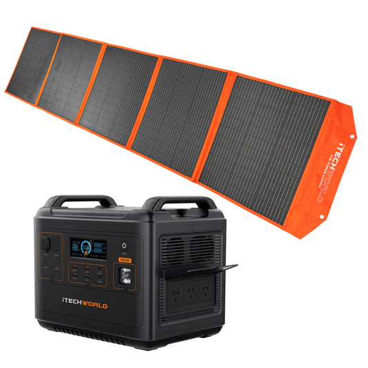 iTechworld Elite Solar Generator Kit PS2000 Power Station and 300W Solar Blanket
