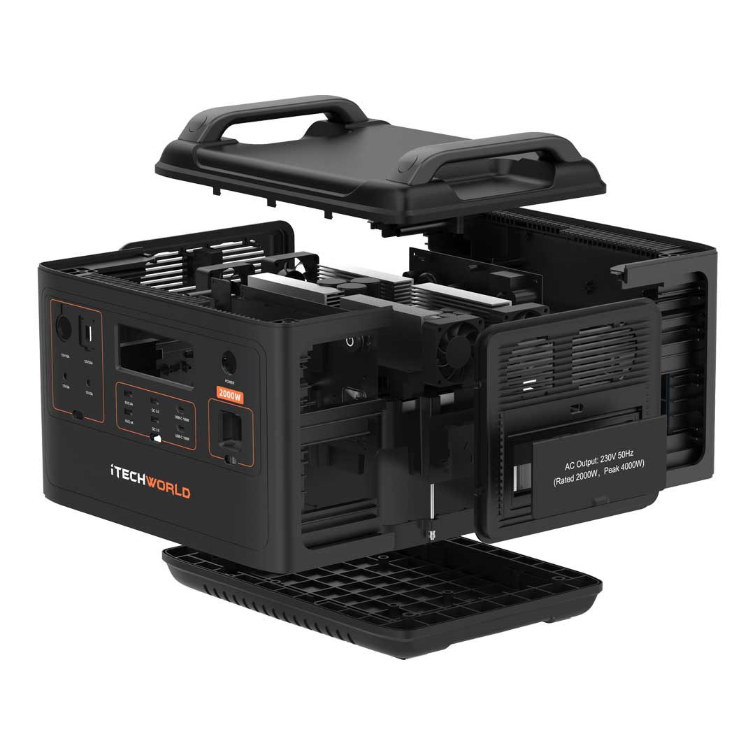 iTechworld PS2000 Portable Lithium Power Station 2000W 160Ah – Heavy-Duty Off-Grid Power