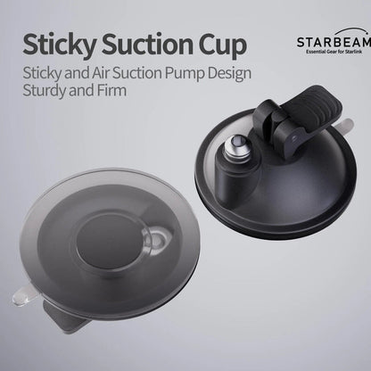 STARBEAM Starlink Mini 3 Suction Cup Mount for Vehicle Sunroof or Window