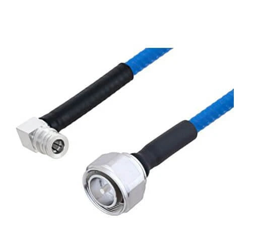 Powertec PSF-402 Patch Cable 4.3-10 Male to QMA Male Right Angle 50cm