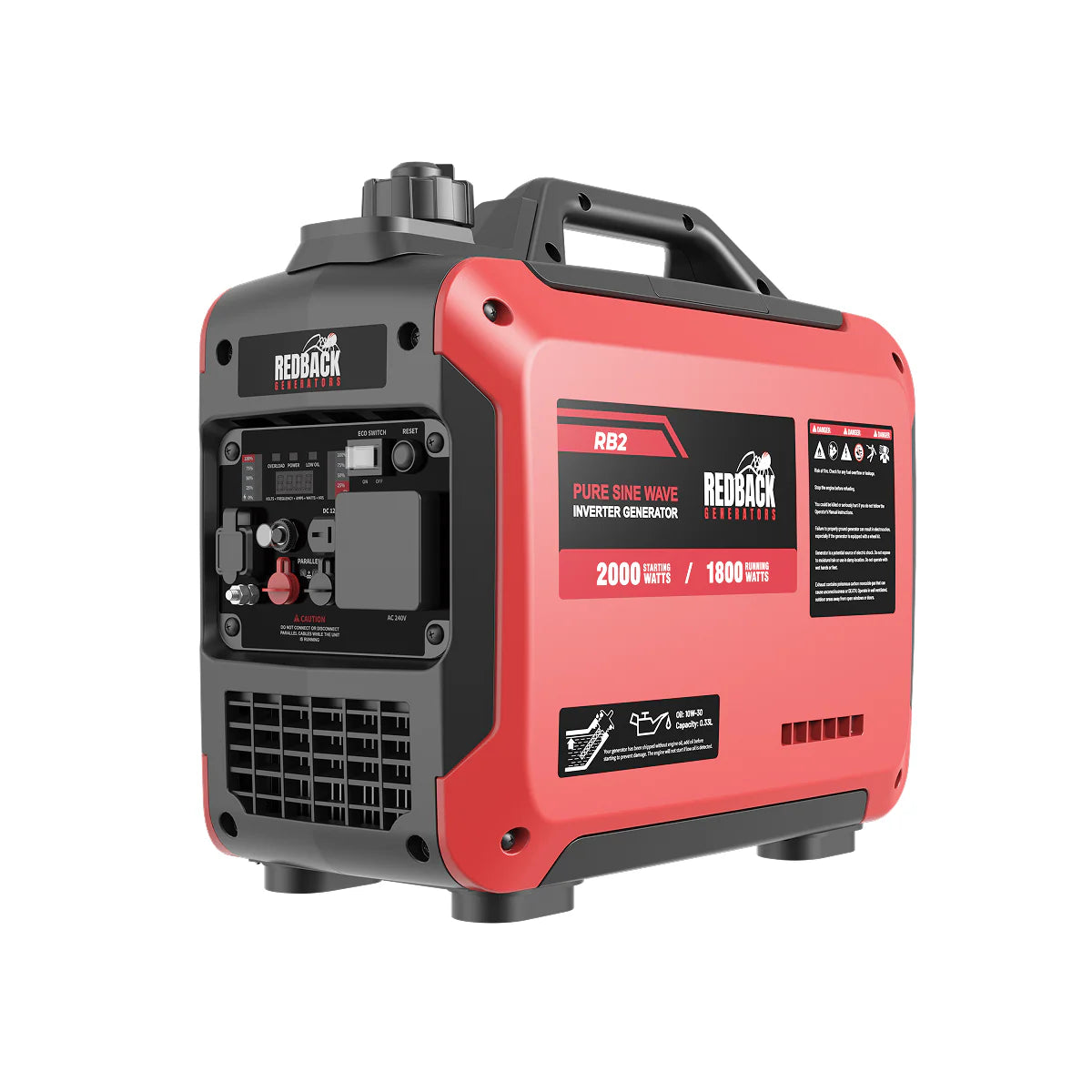 Redback RB2 Portable Inverter Generator 2000W 2KVA