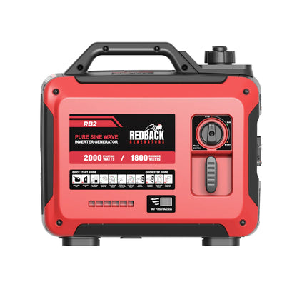 Redback RB2 Portable Inverter Generator 2000W 2KVA