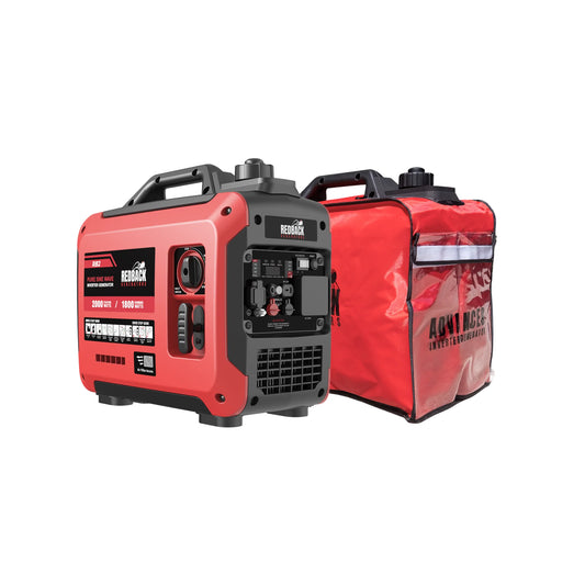 Power your campsite with the 14kg Redback RB2 2000W Portable Inverter Generator. Pure sine wave, quiet, and highly efficient. Shop now for reliable power!