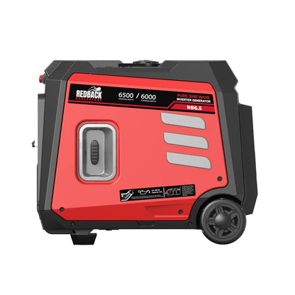 Redback RB6.5 Portable Inverter Generator 6500W 6.5KVA
