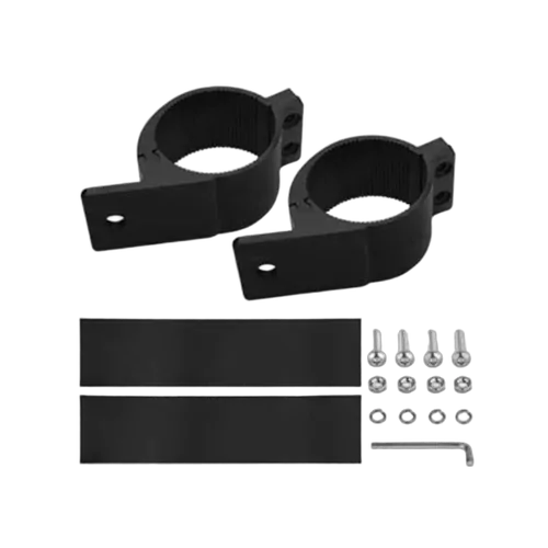 Roadvision 49-54mm black tubular bull bar mounting clamp for 4WD LED lights and accessories.
