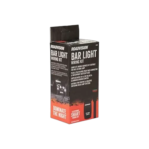 Roadvision LED Bar Light GEN2 Wiring Harness 12/24V with H4 & HB3 Piggy Back Connector RV LED Bar Light Switch Suit 1 Lamp up to 140W Roadvision