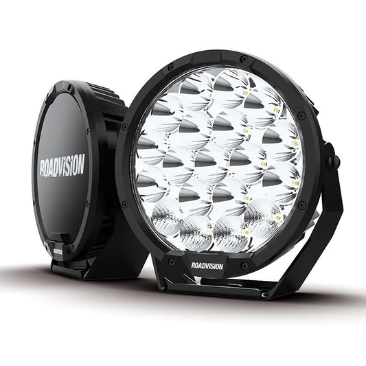 Roadvision 9" LED Driving Light Set DLE2 11-32V 19x5W 105W 10400lm IP68 Combo Beam + Covers Pair
