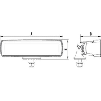 Roadvision RDL2870 Stealth 6” LED Driving Lights – 925m Beam, Slim Design