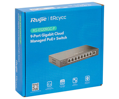 Ruijie Reyee RG-ES209GC-P 9-Port Managed PoE+ Switch