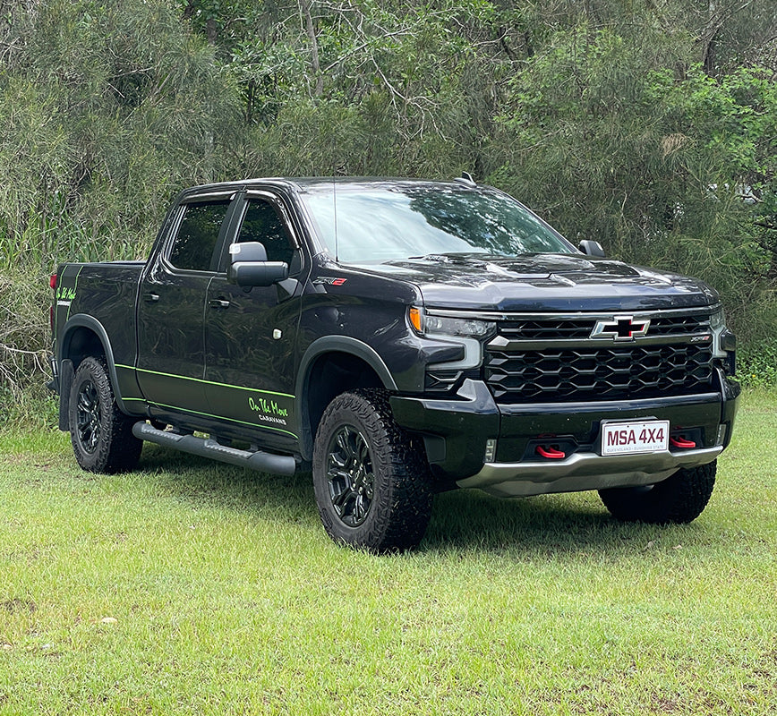 MSA 4x4 Silverado 1500 MSA POWER FOLD™ Towing Mirrors (2020+) - BLACK, CAMERA PROVISION