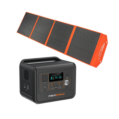 iTechworld Deluxe Solar Generator Kit PS800 Power Station and 200W Solar Blanket
