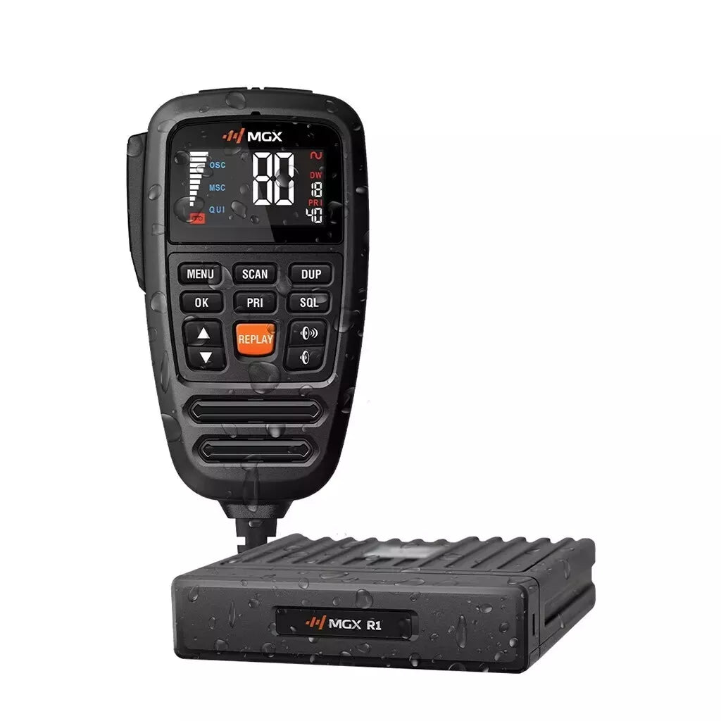 MGX R1 WANDERER PACK IP67 REMOTE MIC 12/24V UHF/LMR HYBRID IN-VEHICLE RADIO