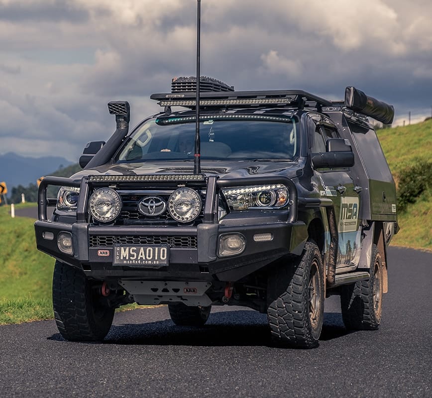 MSA 4x4 HiLux & Fortuner POWER FOLD™ Black Towing Mirrors with Blind Spot Monitoring
