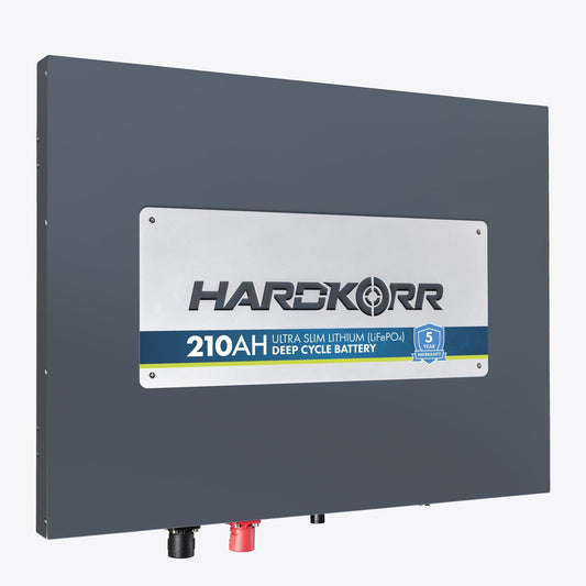 Hard Korr 210Ah Lithium (LiFePO4) Slimline Deep Cycle Battery W/ Bluetooth