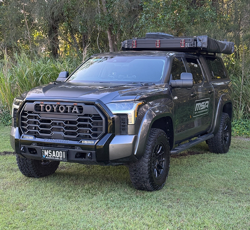 MSA 4x4 Tundra Gen 3 MSA POWER FOLD™ Towing Mirrors (2024+) - BLACK, CAMERA PROVISION