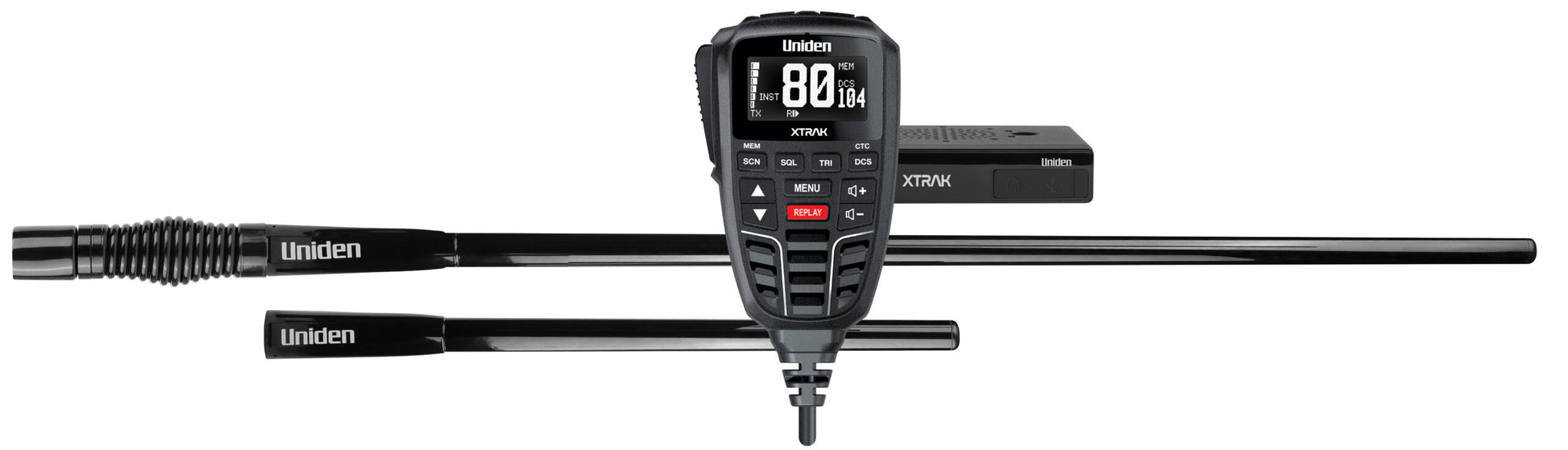 Uniden XTRAK 80 Territory Pack – UHF Radio + Twin 3/6dBi Antenna