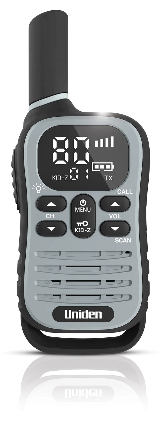 Uniden UH45 Max Walkie Talkie – 2-Way UHF Radio with Kid-Zone Plus Feature & USB-C Charging