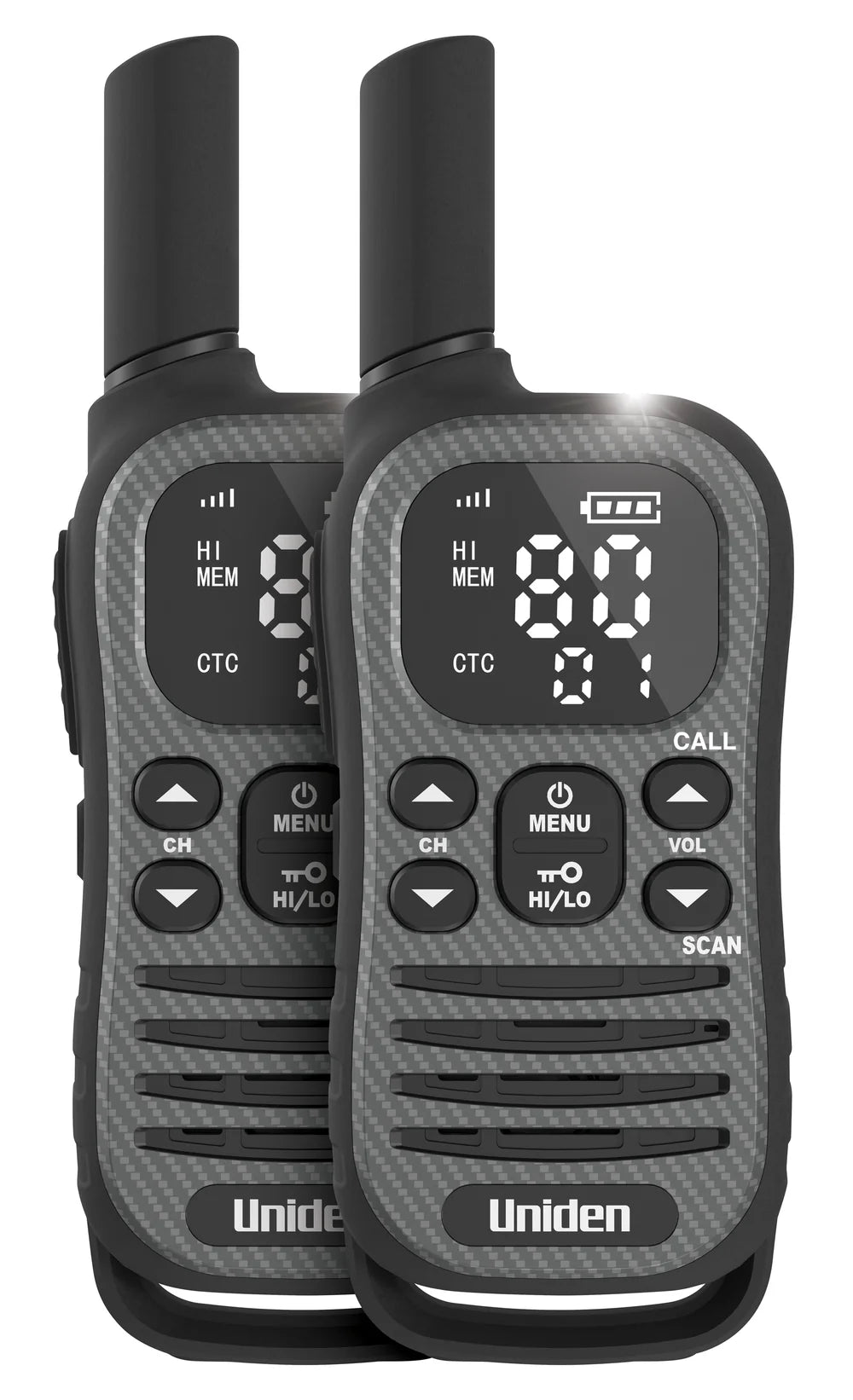 Uniden UH620 Max 2W Twin Pack UHF Radio with Voice Scramble