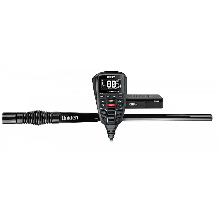 Uniden XTRAK80 Pro 4x4 Smart 5W UHF Radio + ATX970S Heavy Duty 4WD Antenna Pack