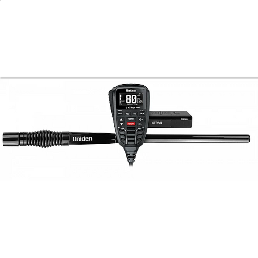 Uniden XTRAK80 Pro 4x4 Smart 5W UHF Radio + ATX970S Heavy Duty 4WD Antenna Pack