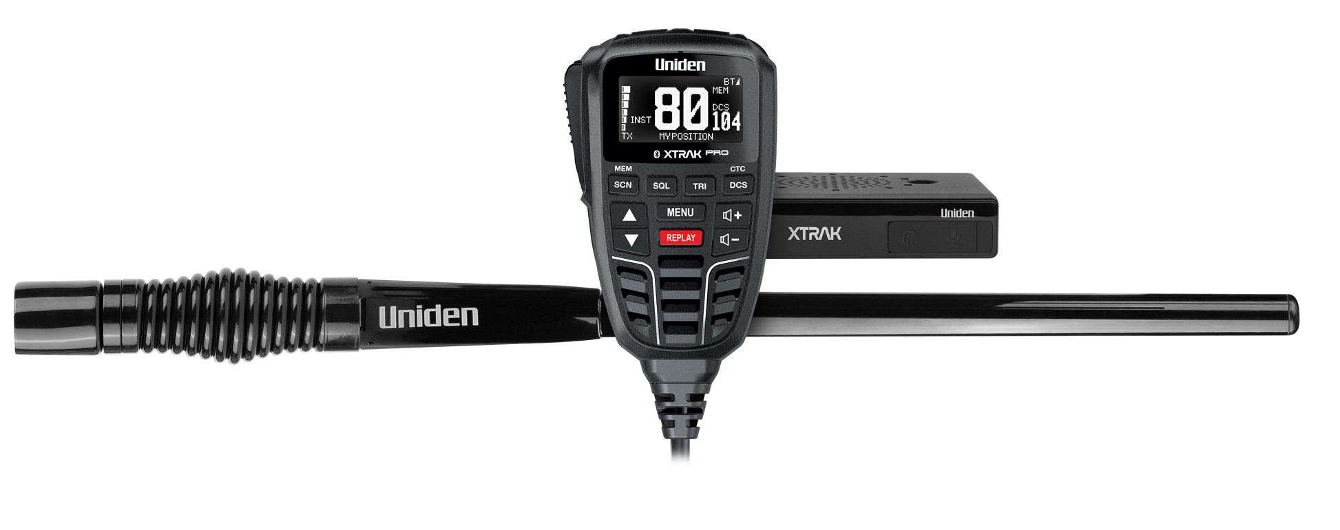 Uniden XTRAK 80 Pro – Smart UHF CB Radio with Bluetooth & GPS Sharing