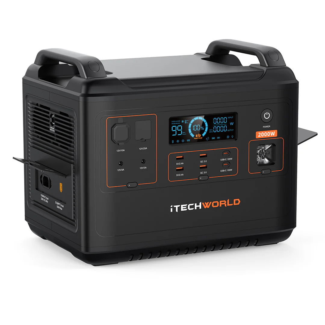 iTechworld PS2000 Portable Lithium Power Station 2000W 160Ah – Heavy-Duty Off-Grid Power