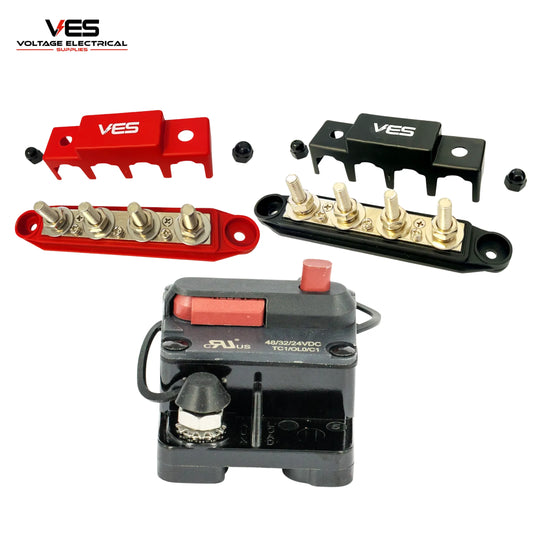 Distribution Kit – 8MM 250A Block Pair + 250A Circuit Breaker - PRE-ORDER