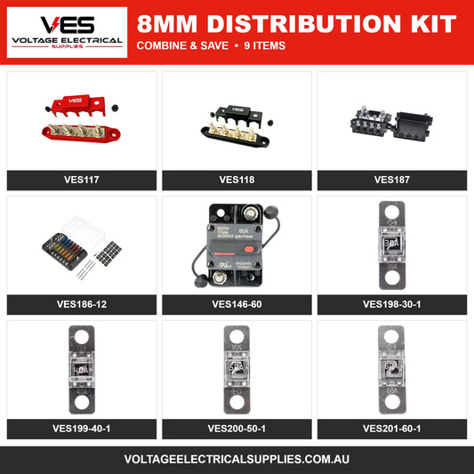 VES 8mm Distribution Kit – VES117, VES118, VES187, VES186-12, VES146-60, midi fuses