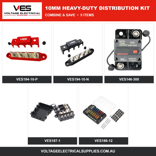VES 10mm Heavy-Duty Distribution Kit – VES194-10-P, VES194-10-N, VES146-300, VES187-1, VES186-12