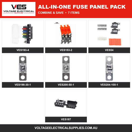 VES All-in-One Fuse Panel Pack – VES193-4, VES153-2, VES54, midi fuses, VES187
