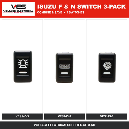 VES Isuzu F & N Series Switch 3-Pack – VES145-3, VES145-2, VES145-8