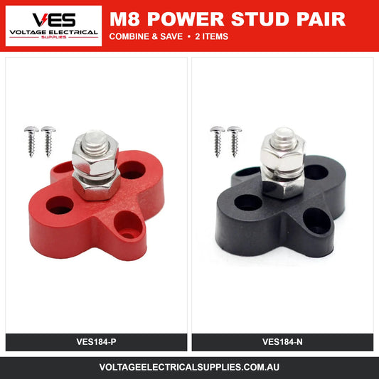 VES M8 Power Stud Pair – VES184-P, VES184-N