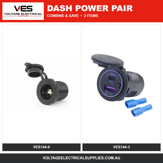 VES Dash Power Pair – VES144-6, VES144-3