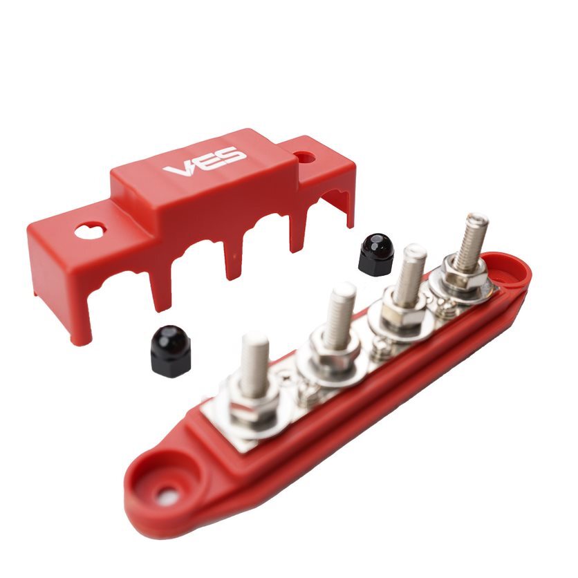 4 Way Distribution Block Positive 8mm