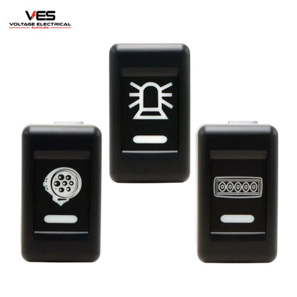 Isuzu F & N Series Switch 3-Pack – Beacon, Light Bar & Right Work Light