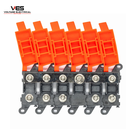 Modular Midi Fuse Input + Busbar + Five Modular Midi Fuse Holder - Rated up to 300A