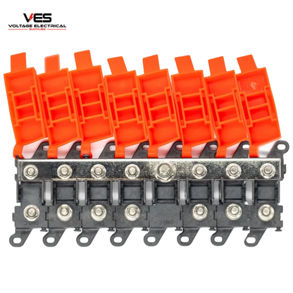 Modular Midi Fuse Input + Busbar + Seven Modular Midi Fuse Holder - Rated up to 300A