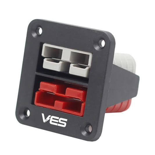 Flush Mount Dual Anderson 50AMP Grey and Red Kit