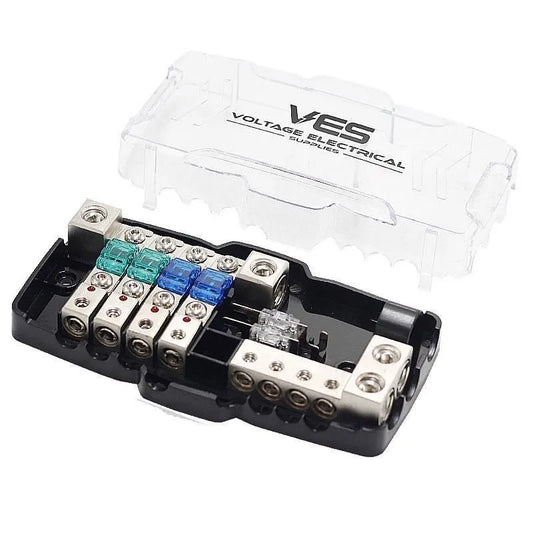 Midi Fuse Holder with Terminal Inputs - 300amp Rated @ 12V