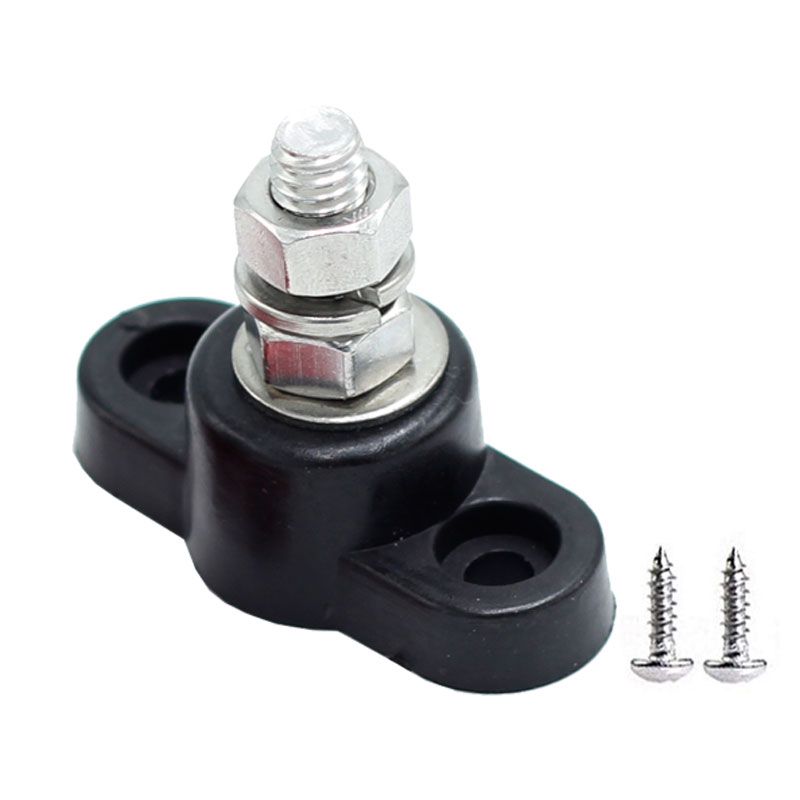 Black Surface Mount Stud M10 - 100amp Rated @ 12V