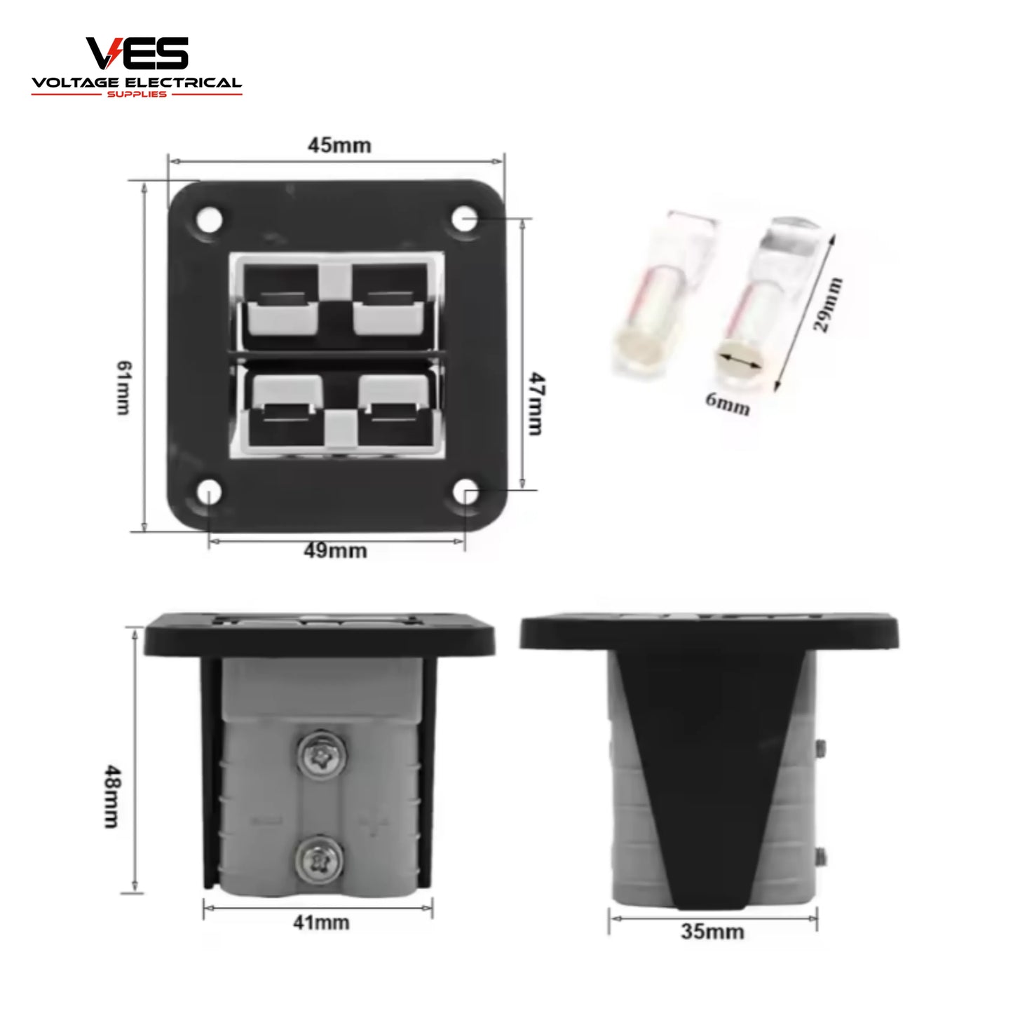 VES Dual Anderson Flush Mount Kit