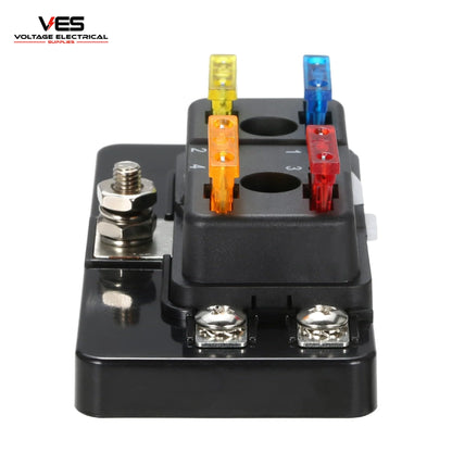 VES 4 Way Blade Fuse Box with LED Indicator