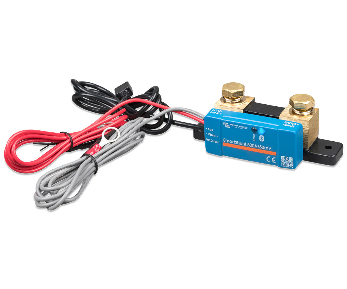 Victron SmartShunt 500A/50mV IP65 Water Resistant Bluetooth Battery Shunt