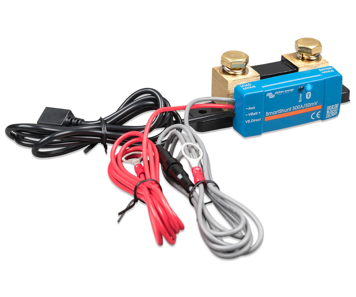 Victron SmartShunt 500A/50mV IP65 Water Resistant Bluetooth Battery Shunt