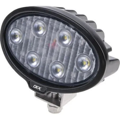 OEX WORK LIGHT OVAL 6 LED 12V24V CISPR25 RATED - LLX08206