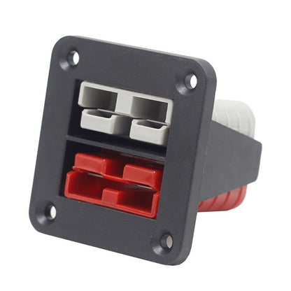 Flush Mount Anderson Connector Kit with Red & Grey 50A Plugs