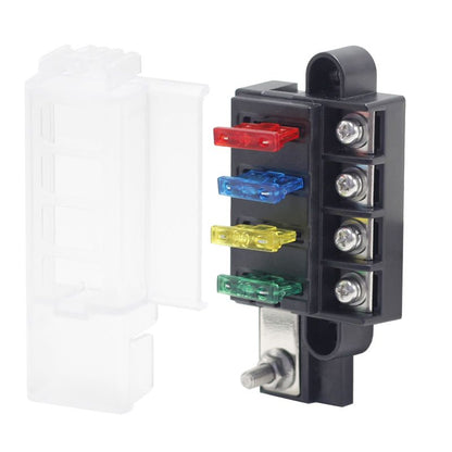 VES Fuse Panel 1 Input 4 Output, 4 Fuse - 100A Combined Rated