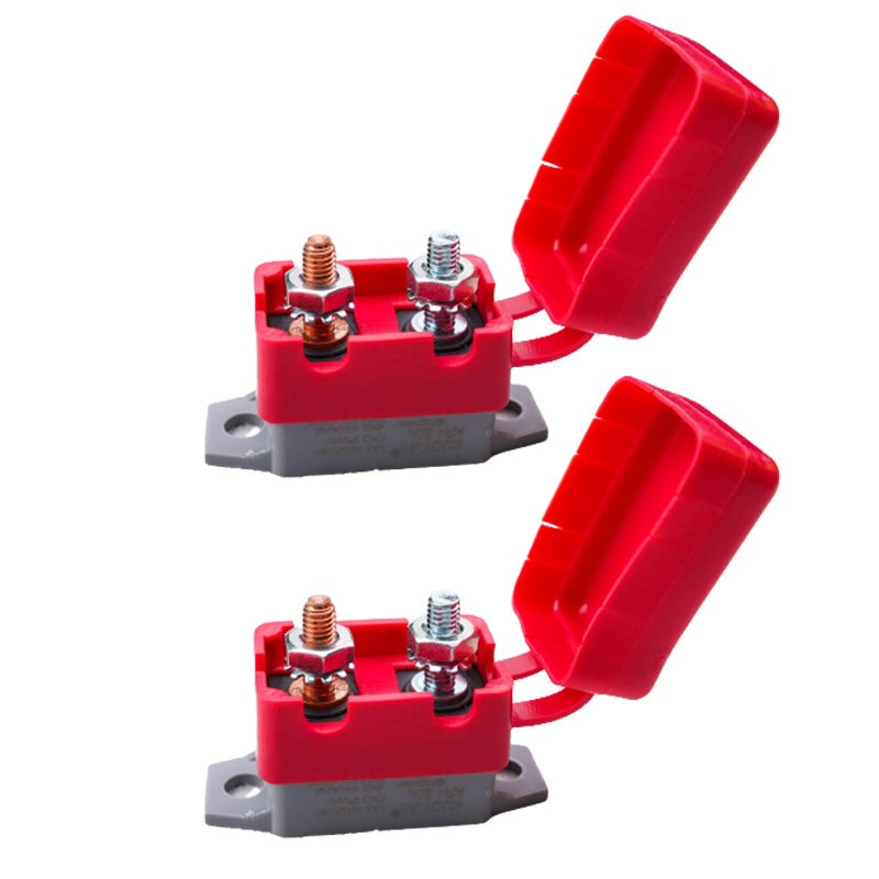 30AMP Metal Auto Circuit Breaker with Red Cover - Twin Pack