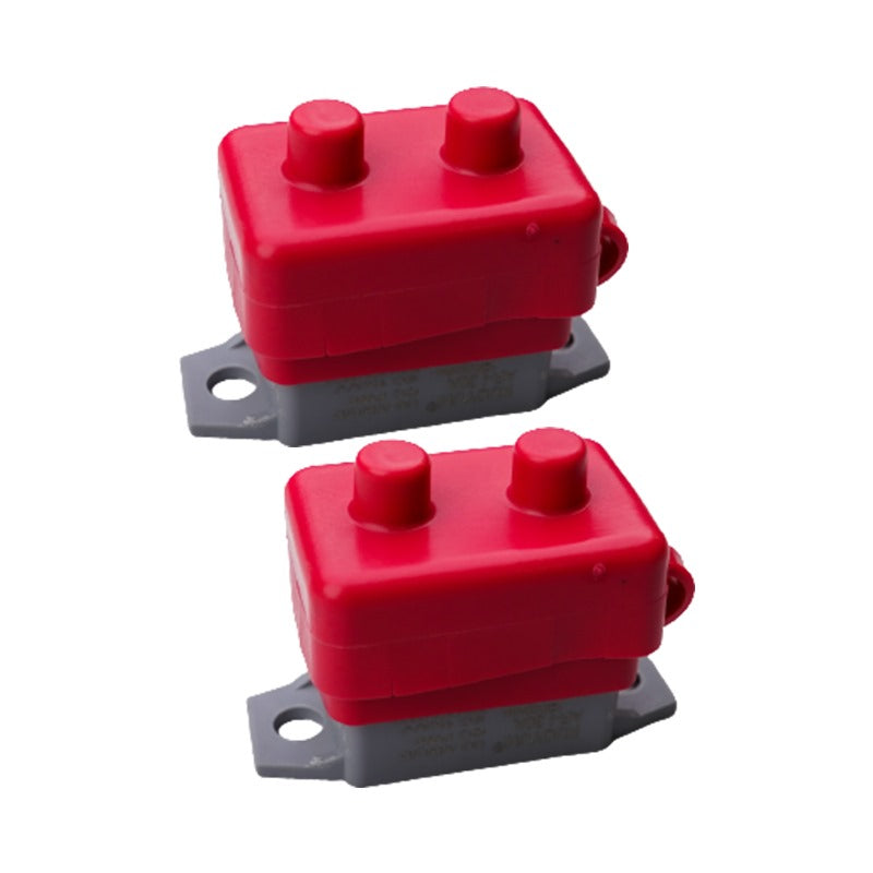 30AMP Metal Auto Circuit Breaker with Red Cover - Twin Pack