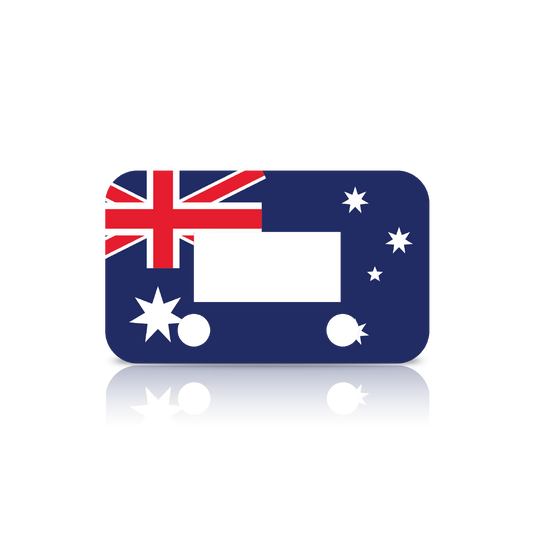 Wear your national pride right on your dashboard with the Aussie Flag EVC Faceplate. This custom modification replace the standard white interface with the iconic Australian flag.